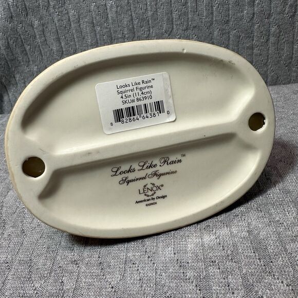 Lenox Looks Like Rain - Squirrel Figurine 4:5” - Picture 4 of 5